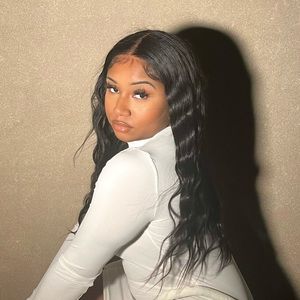 Straight lace front wig human hair 24 inch 150% density lace closure wig…